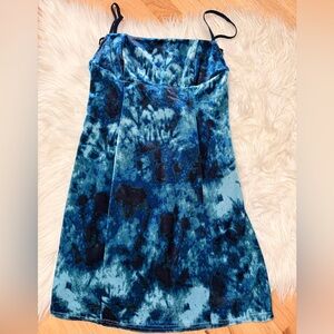 Urban Outfitters Blue Tie-Dye Dress